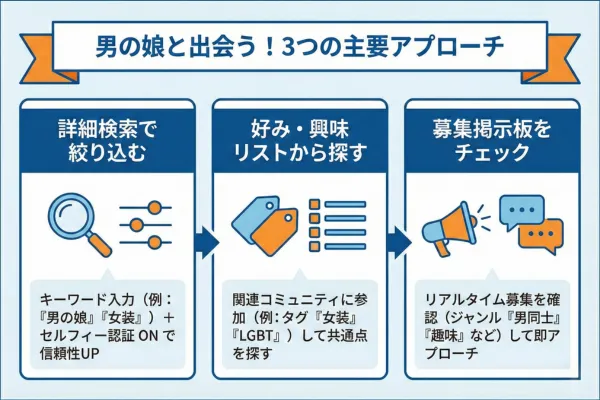 ワクワクメールで男の娘を探す3つの方法【画像付き】