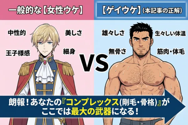 勘違いに注意！「女性ウケ」と「ゲイウケ」の決定的な違い