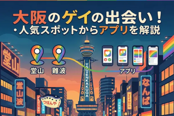 大阪のゲイの出会い!堂山・難波の人気スポットからアプリを解説