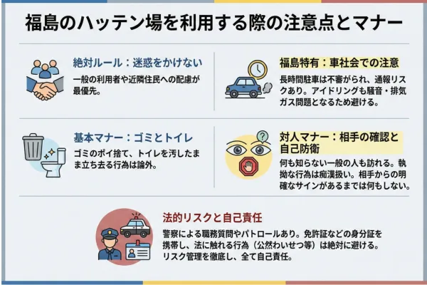 福島のハッテン場を利用する際の注意点とマナー